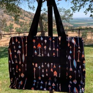 Boho arrows tote bag.